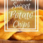 We had a huge sweet potato crop this year, and I was running out of ideas for what to do with them. These sweet potato chips are amazing and delicious and even the kids will eat them. Automatic winner in my book!
