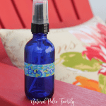 Natural bug spray is perfect for people who are chronically ill, or for kids who can't use DEET for the risk of seizures. Totally natural, and it works great!