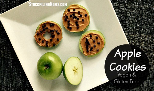 apple cookies on a plate