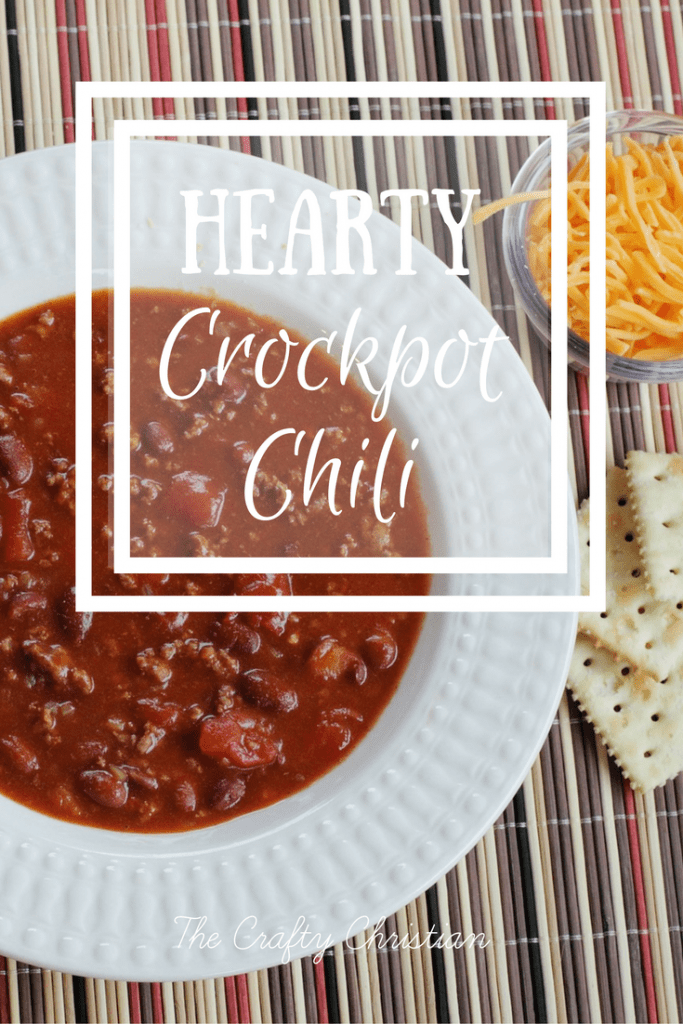It's finally cooling down outside, and that means it's time for nice, warm comfort foods! One of my all time faves is hearty crockpot chili. Try this recipe, you'll thank me!