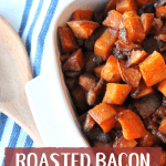 There are many typical holiday dishes, and if I'm being completely honest, sometimes I get bored with them. I love the tradition, but I get tired of eating the same thing. This roasted bacon sweet potatoes recipe is a fantastic twist on the candied yams during the holidays, but it's sugar free and so delicious!
