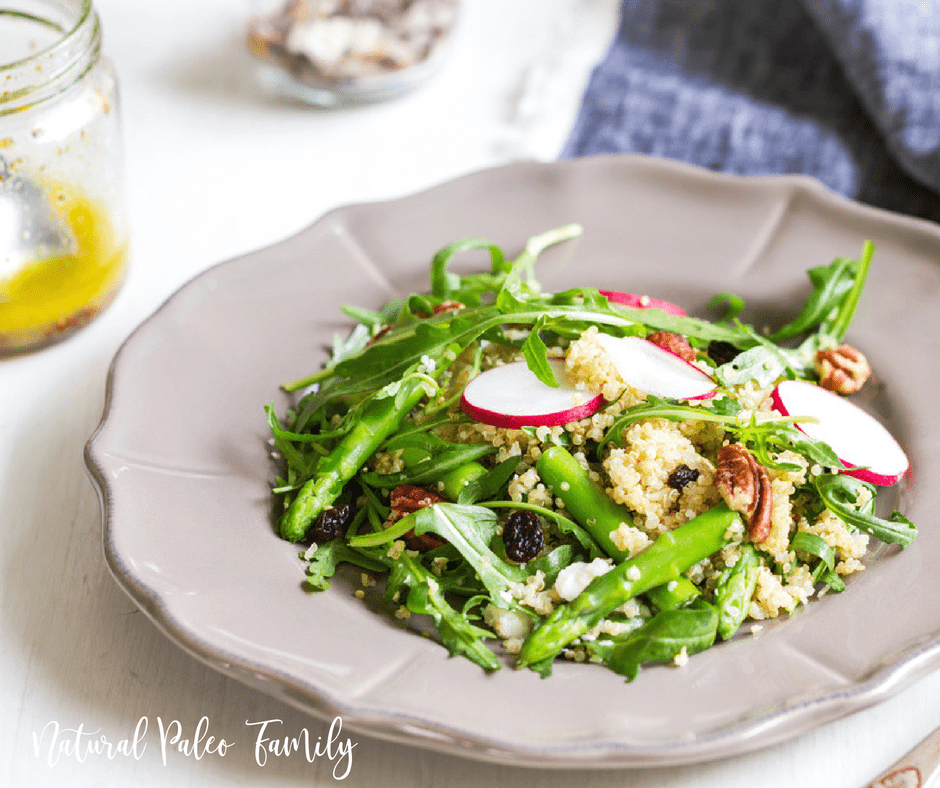 Looking for a healthy and delicious roasted asparagus salad recipe? Check out this roasted asparagus and feta quinoa salad—it’s a guaranteed crowd pleaser! Print Roasted Asparagus & Feta Quinoa Salad