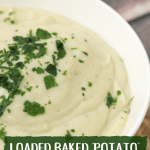 We all know how healthy soups can be, but what nobody ever seems to mention is how boring they can be. Often times, people miss eating creamy soups, and who wouldn't?  They are thick and delicious. I made this loaded baked "potato" cauliflower bisque because I was missing those creamy soups too.