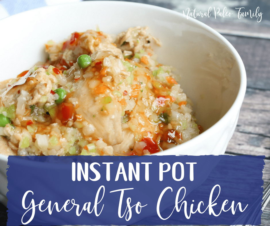 If you're wanting to indulge in your favorite Chinese food dish, but don't want the junk and calories that come with it, try this Paleo General Tso's Chicken!  It can even be made in the Instant Pot!